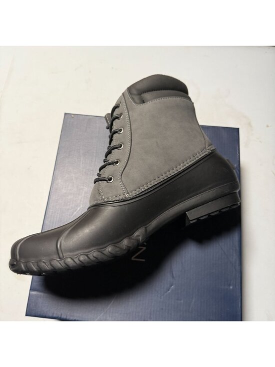 Nautica Channing Mens Cold Weather Boots Charcoal Black Lace-Up Shoes Size 13 main image 4
